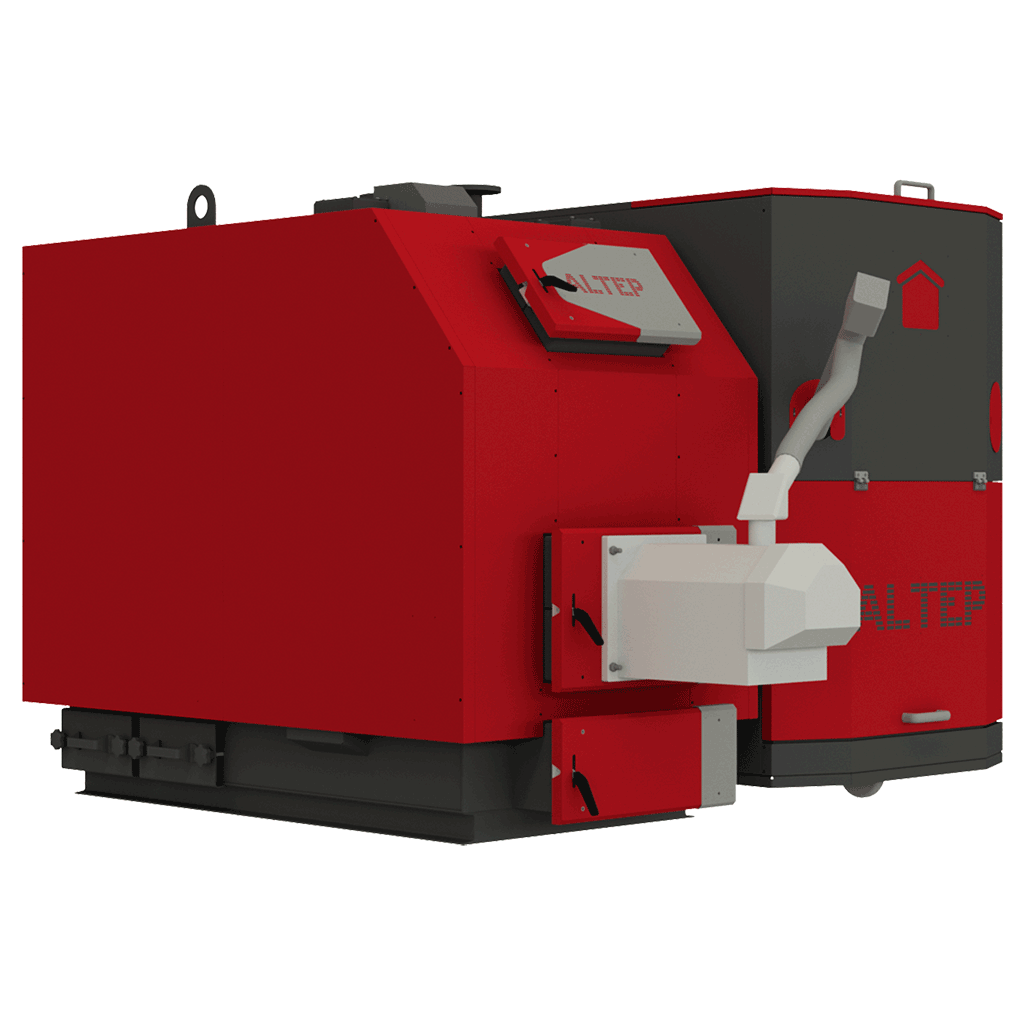 Котел опалювальний твердопаливний водогрійний "ALTEP" КТ-3Е-PG-250 кВт (TRIO UNI Pellet Altep) та бункер СБПЛ 1000 М на два податчика